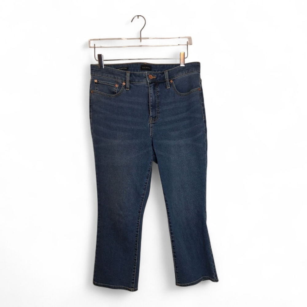 Talbots Indigo Crop Flare Jeans Size 10